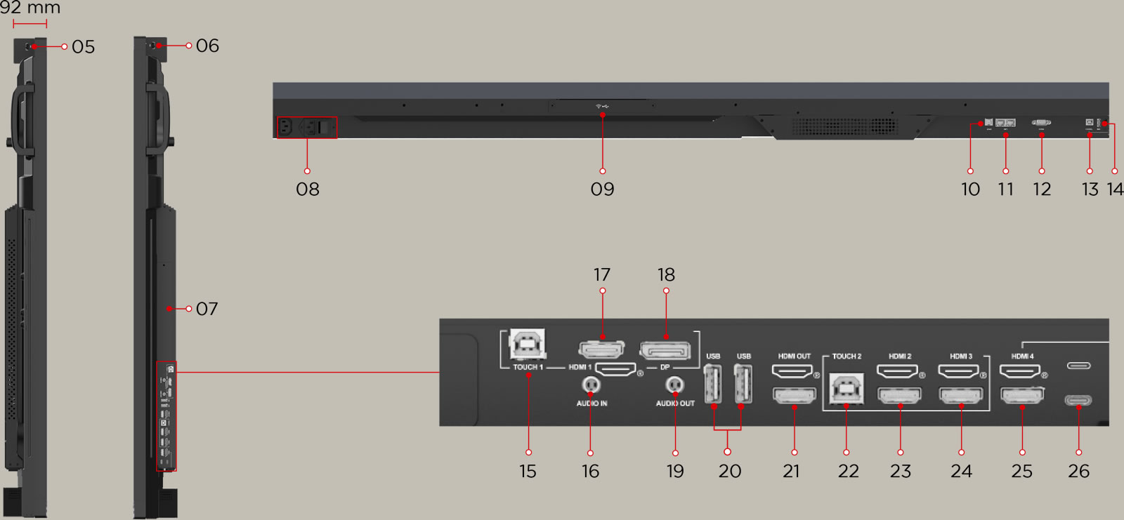 22 92 viewsonic interactive display