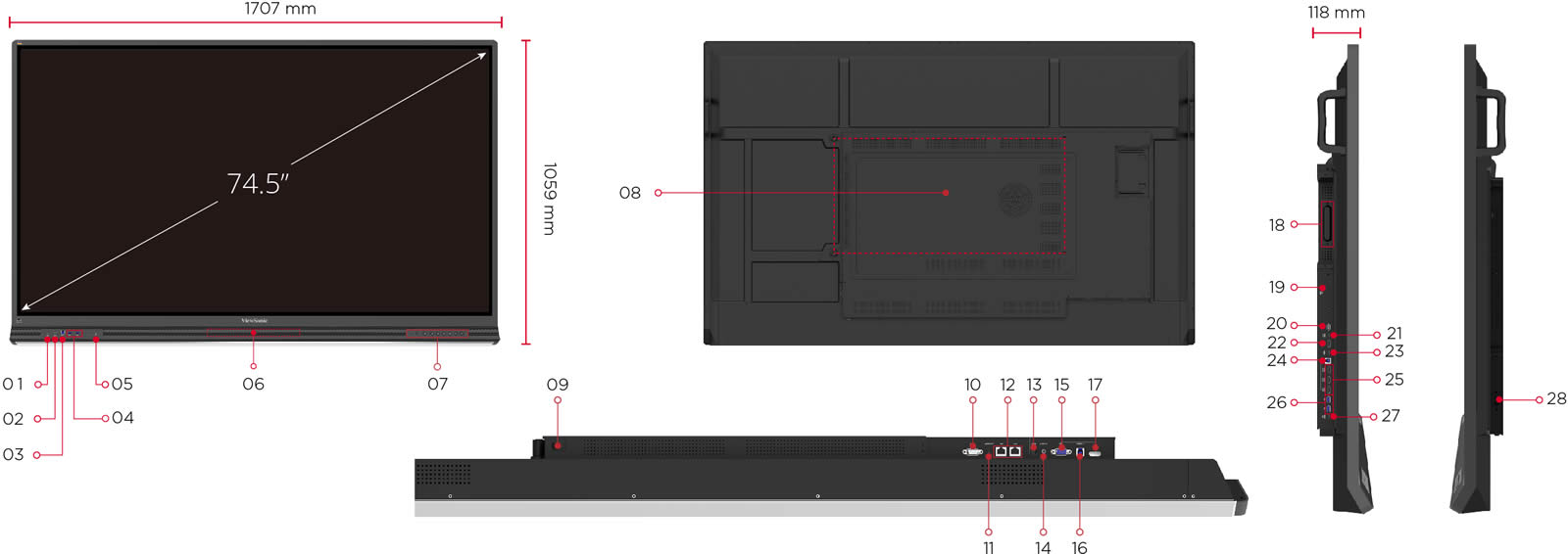 26 75 viewsonic interactive display