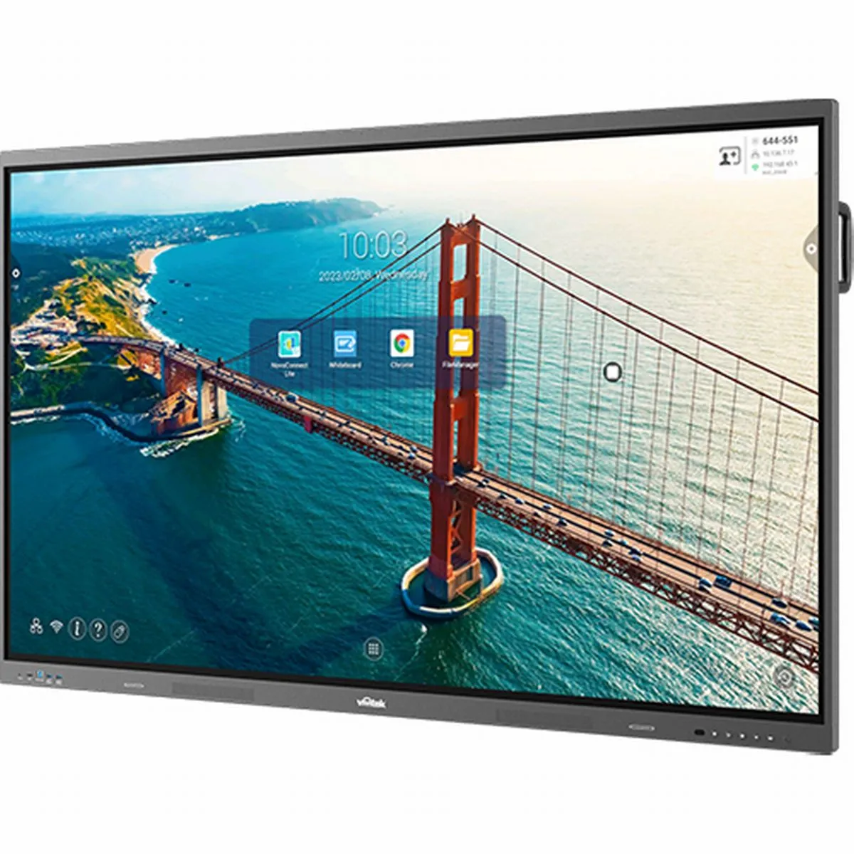 interaktyvna panel vivitek novotouch bk752i